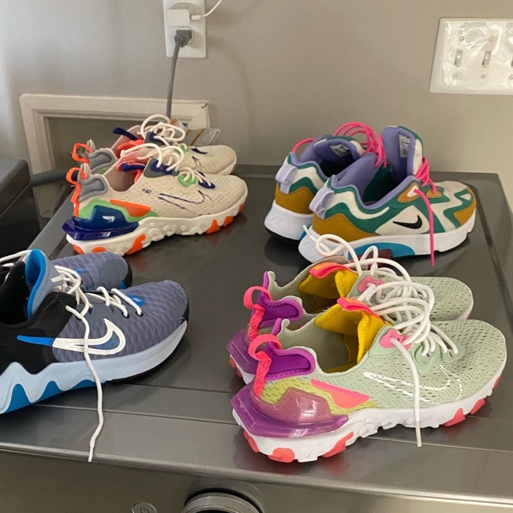 SALE!! RARE Nike React Vision D/SM/X Women’s Sneakers Size 9.5 Pistachio Frost - Picture 6 of 11